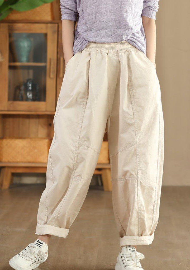 Zylira Women Autumn Retro Cotton Casual Harem Pants - ZYLIRA