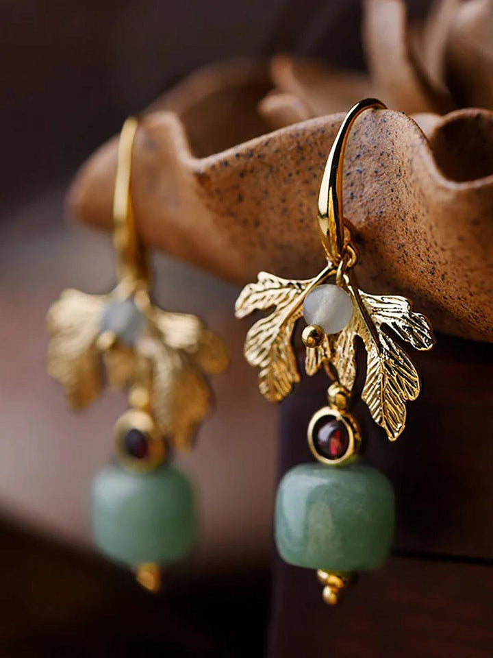 Women Retro Ethnic Gold Plated Earrings - ZYLIRA