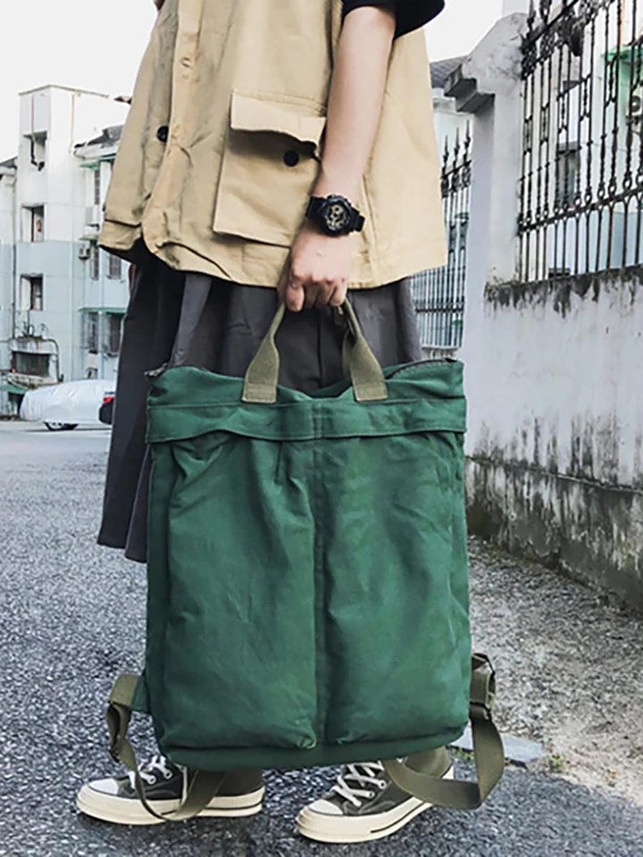Unisex Solid Color School Bag Backpack - ZYLIRA
