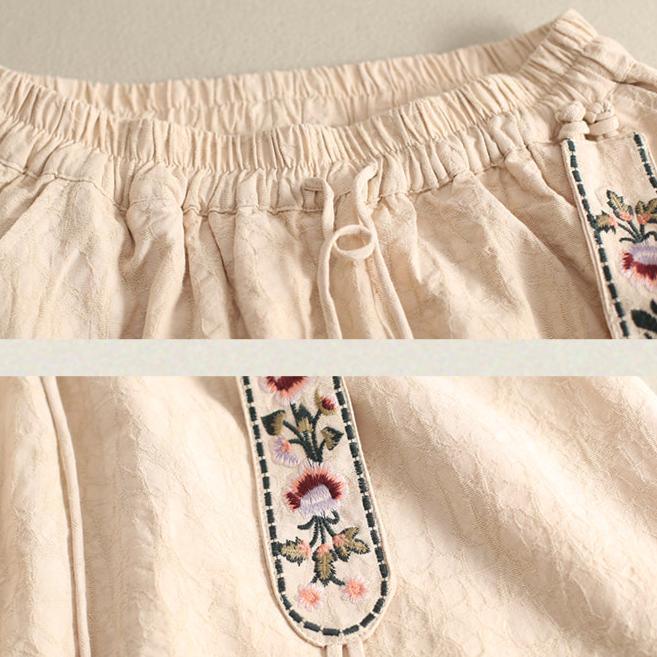 Women Winter Stylish Embroidered Fleece-Lined High-Waist Skirt - ZYLIRA