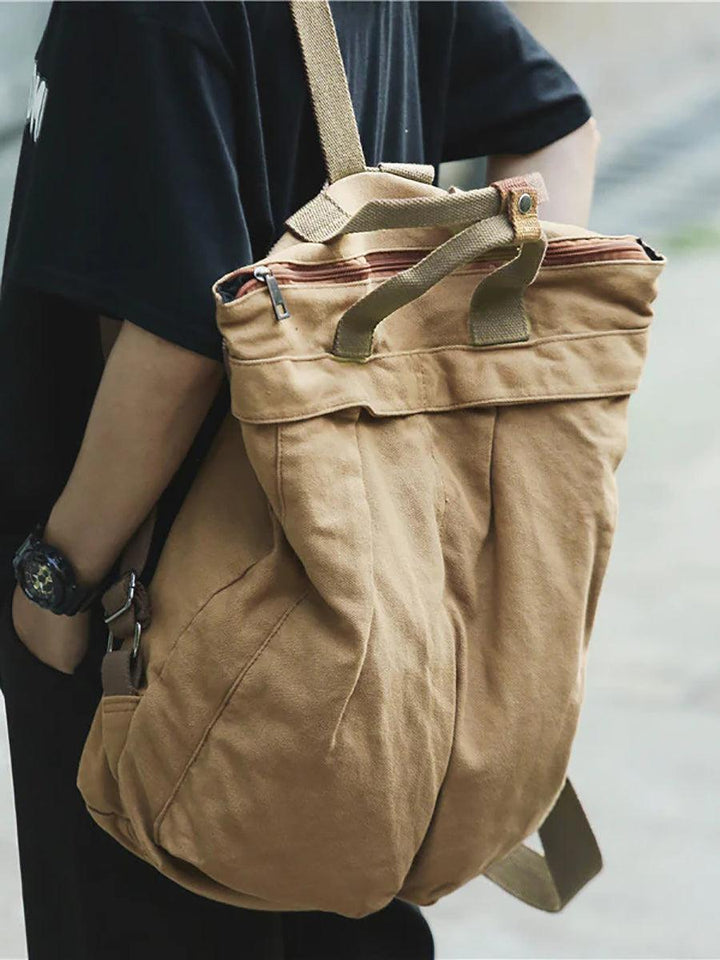 Unisex Solid Color School Bag Backpack - ZYLIRA