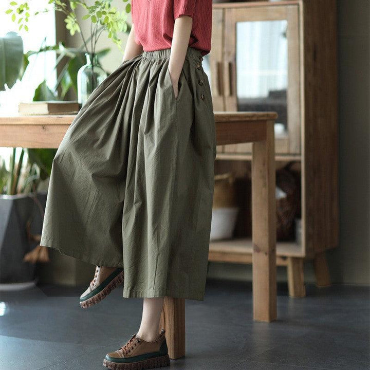 Zylira Women Autumn Retro Cotton Casual Pants - ZYLIRA