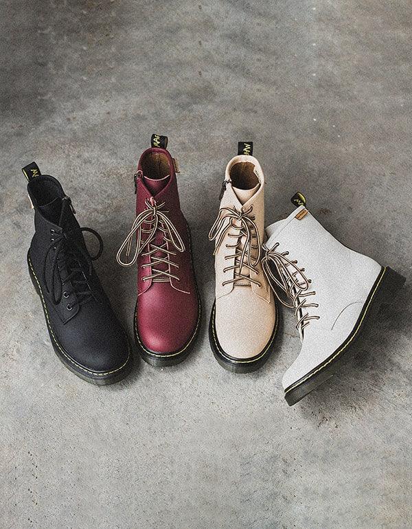 Autumn Thick-soled Vintage Leather Dr Marten Boots - ZYLIRA