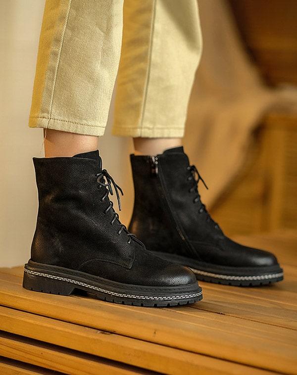 Autumn Winter Vintage Comfortable Velvet Short Boots - ZYLIRA