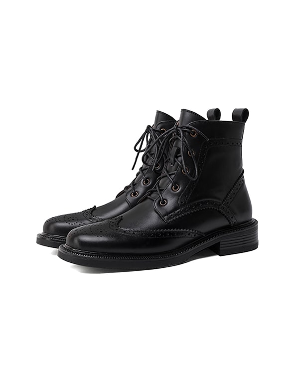 British Style Vintage Brock Oxford Boots for Women Aug Shoes Collection 2021 118.80