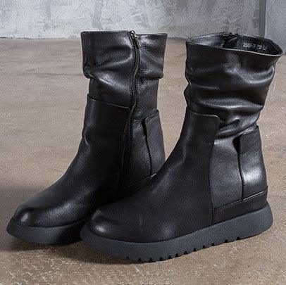 Winter Autumn Comfortable Long Leather Boots for Women - ZYLIRA