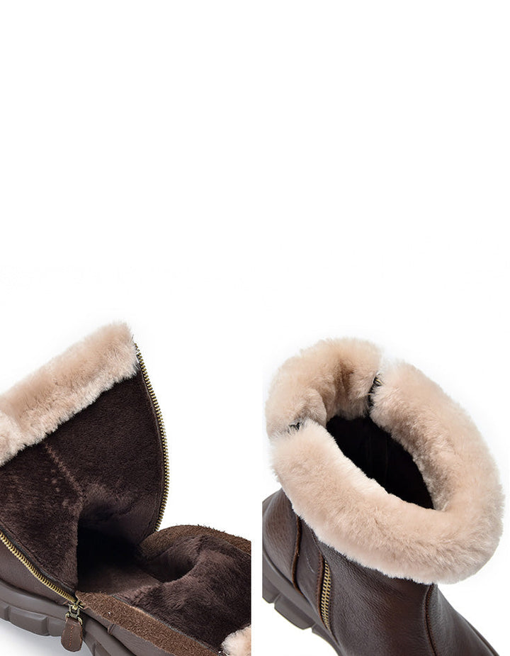 ComfortablezyliraFurLinerRoundToePlatformWinterBoots. zylira boots