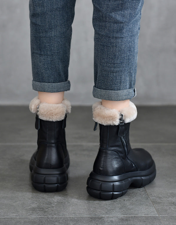 ComfortablezyliraFurLinerRoundToePlatformWinterBoots. zylira boots