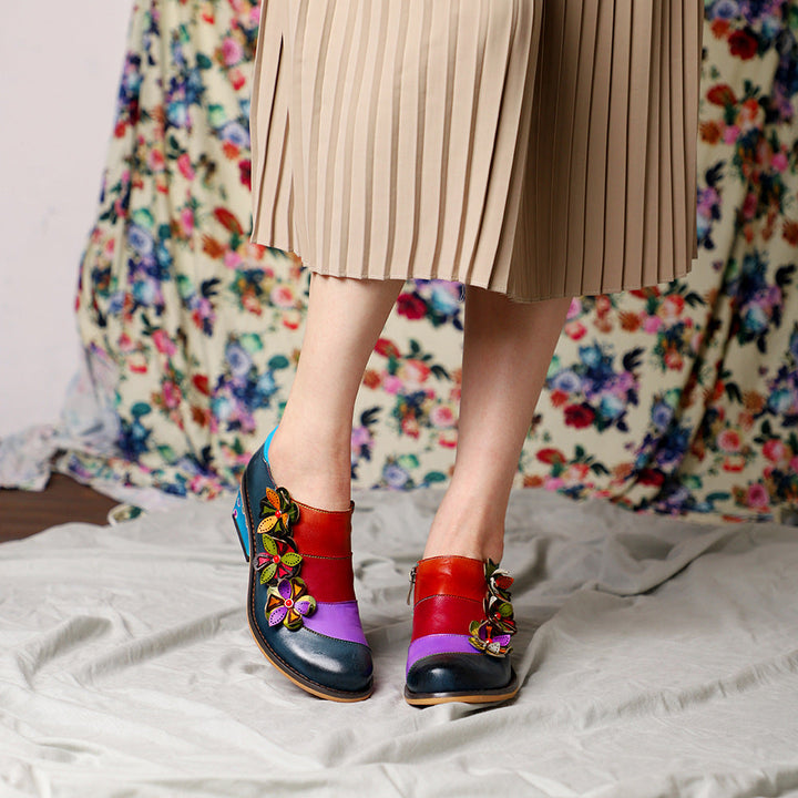 Contrast Color Handmade Stylish Oxford Shoes March New 2020 85.00
