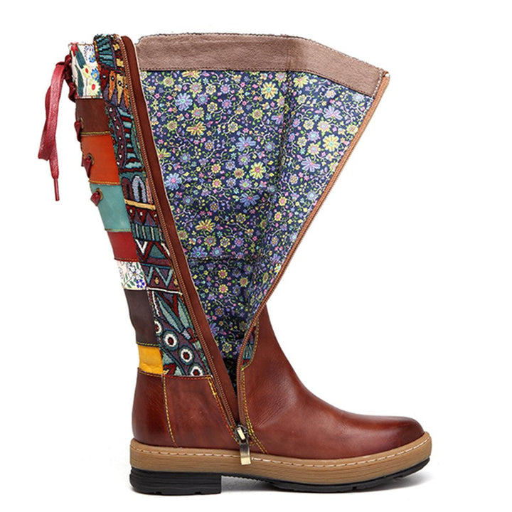 Exclusive Fashion Handmade Leather Exotic Vintage Women's Boots 36-42 - ZYLIRA