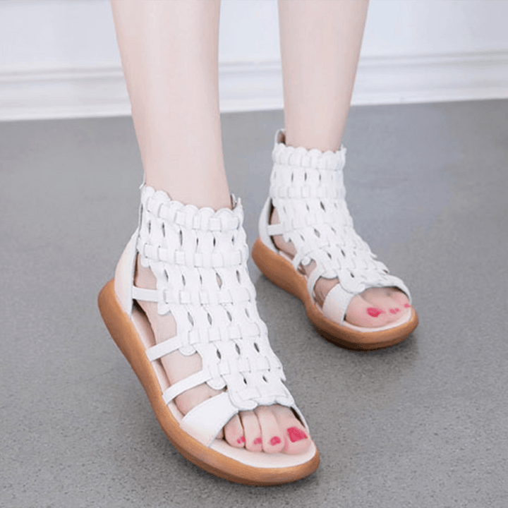 Flat-Bottom Wedge Heel Women's Sandals | Gift Shoes - ZYLIRA