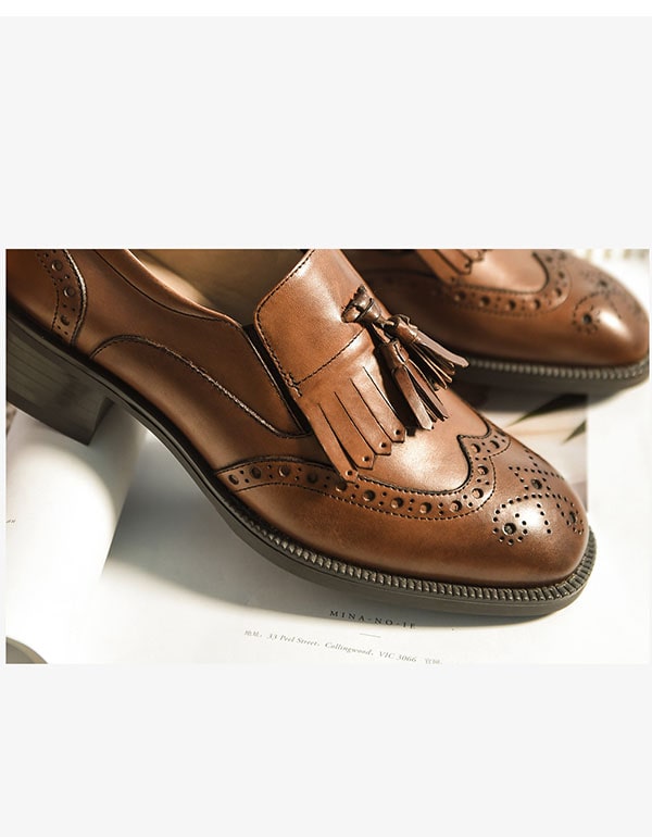 Genuine Leather Tassels British Brock Oxford June New 2020 139.00