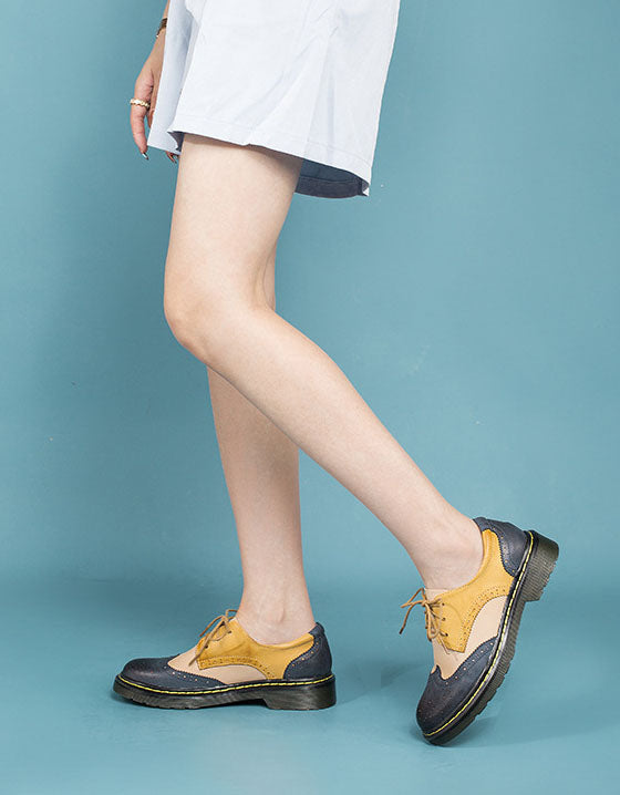 Genuine Leather Vintage Oxford Shoes for Women 2021 Nov Shoes Collection 2021 135.00