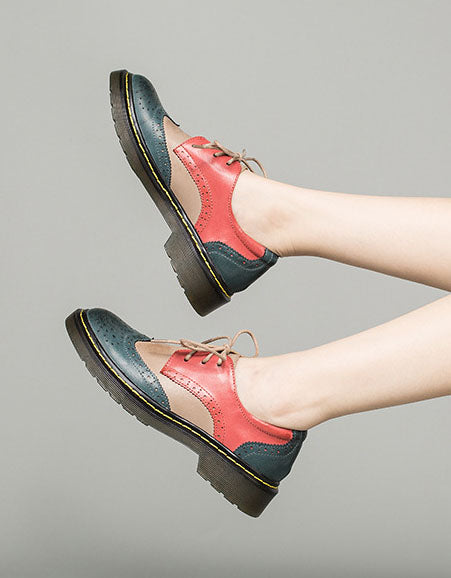 Genuine Leather Vintage Oxford Shoes for Women 2021 Nov Shoes Collection 2021 135.00
