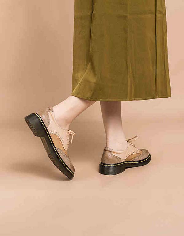 Genuine Leather Vintage Oxford Shoes for Women 2021 Nov Shoes Collection 2021 135.00