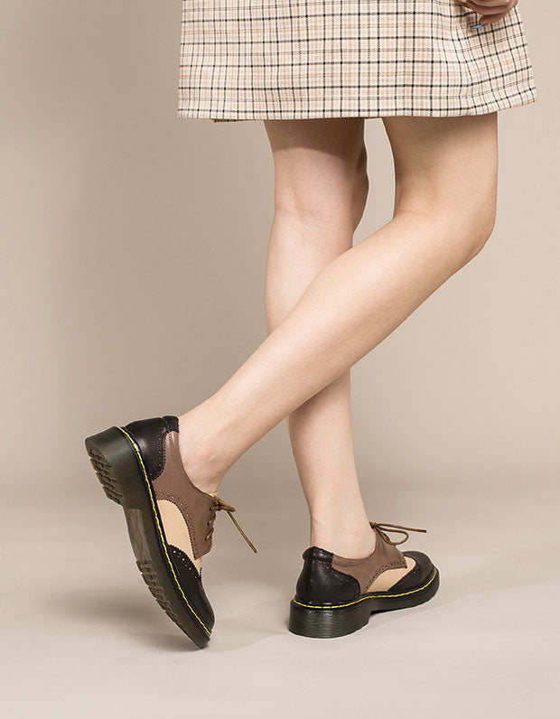 Genuine Leather Vintage Oxford Shoes for Women 2021 Nov Shoes Collection 2021 135.00