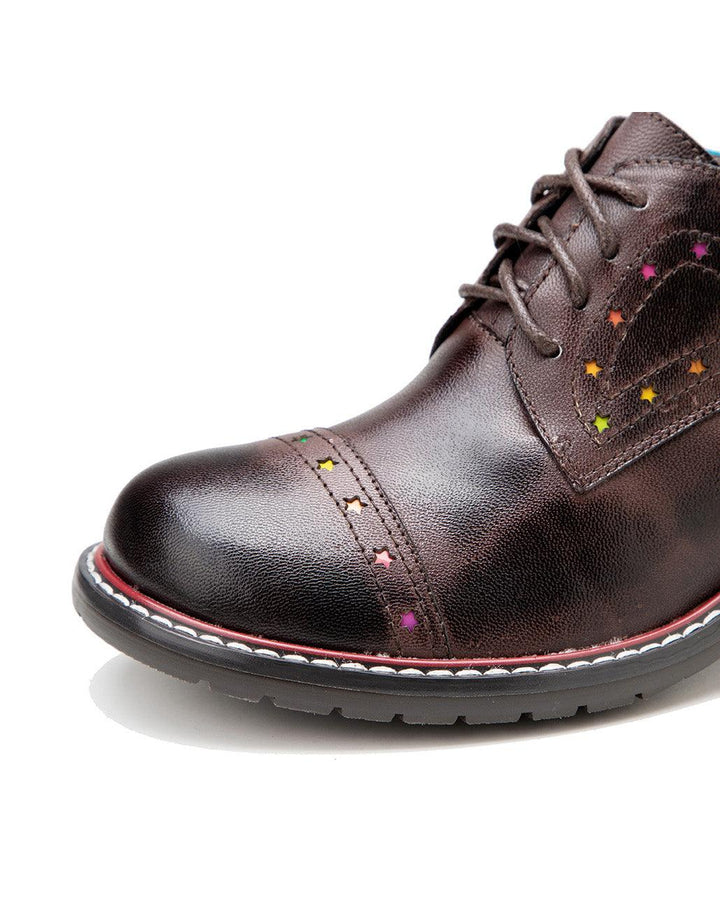 Hand-painted Vintage Oxford Shoes for Women - ZYLIRA