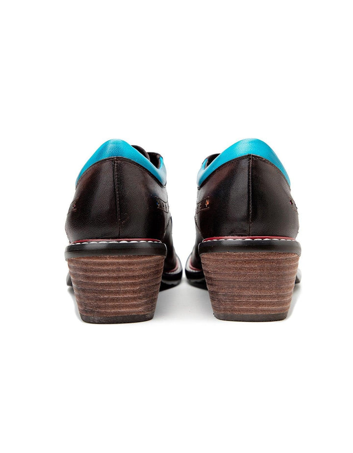 Hand-painted Vintage Oxford Shoes for Women - ZYLIRA