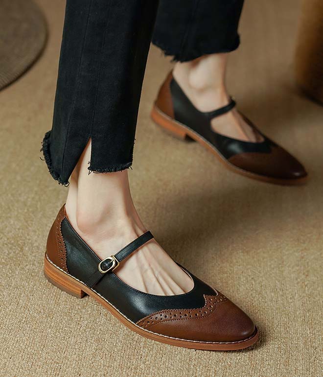Handmade Vintage Brogue Style Oxford Shoes Spring March Shoes Collection 2023 173.00