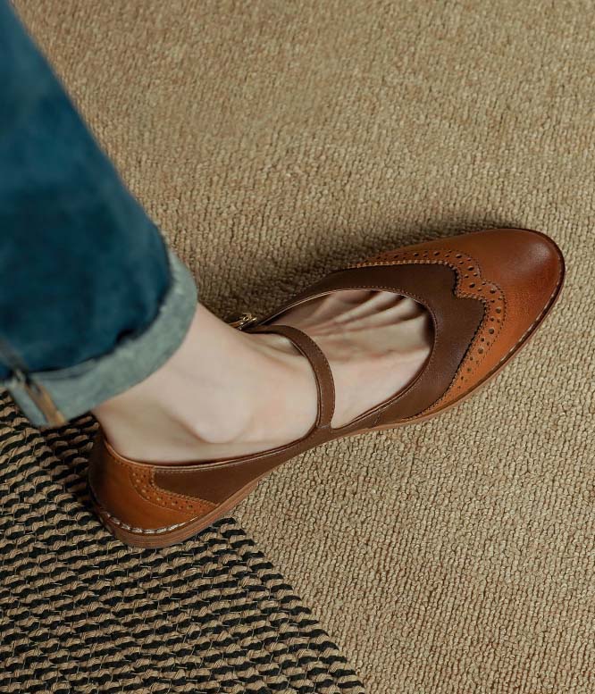 Handmade Vintage Brogue Style Oxford Shoes Spring March Shoes Collection 2023 173.00