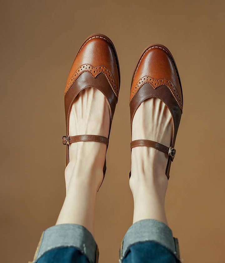 Handmade Vintage Brogue Style Oxford Shoes Spring March Shoes Collection 2023 173.00
