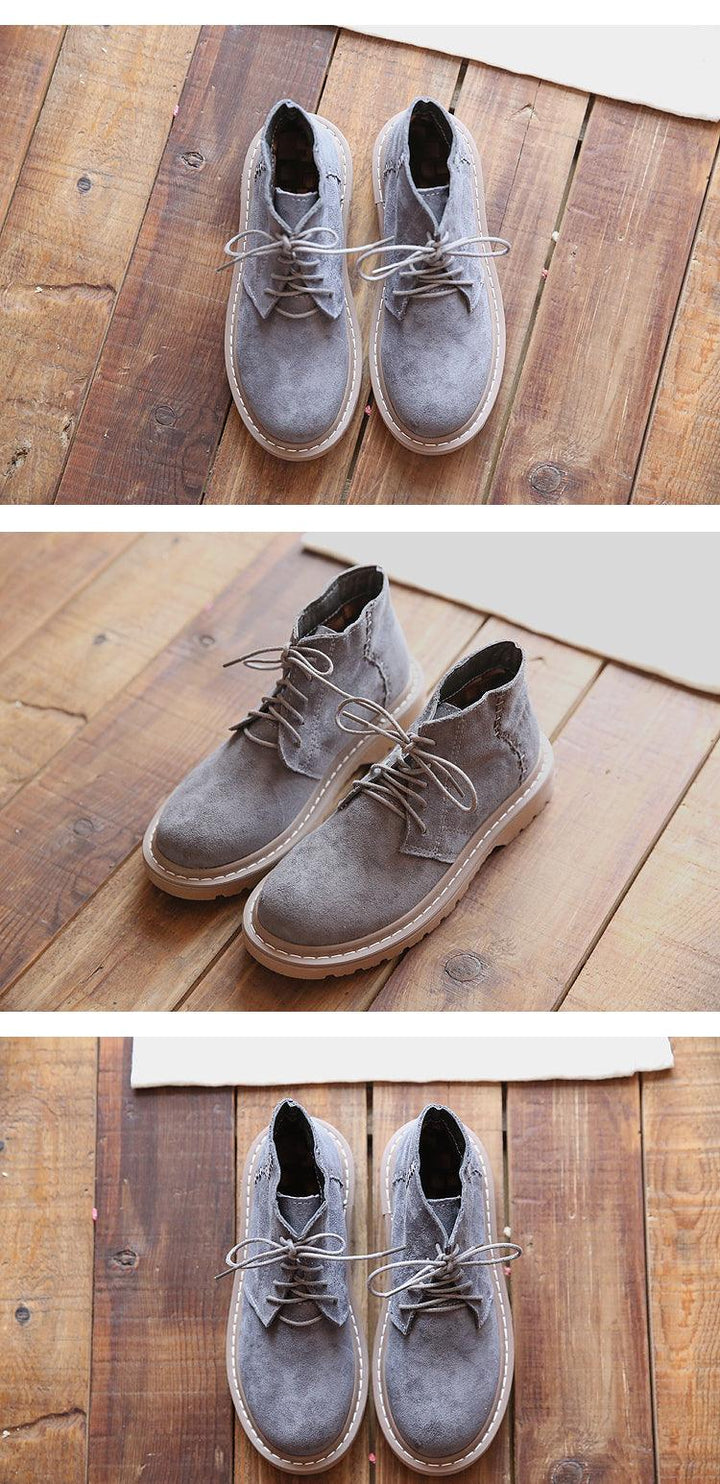 Lace Up Handmade Comfortable Martin Boots - ZYLIRA