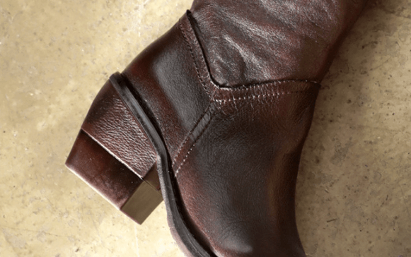 Leather Thick Heel Retro Long Boots | Gift Shoes - ZYLIRA