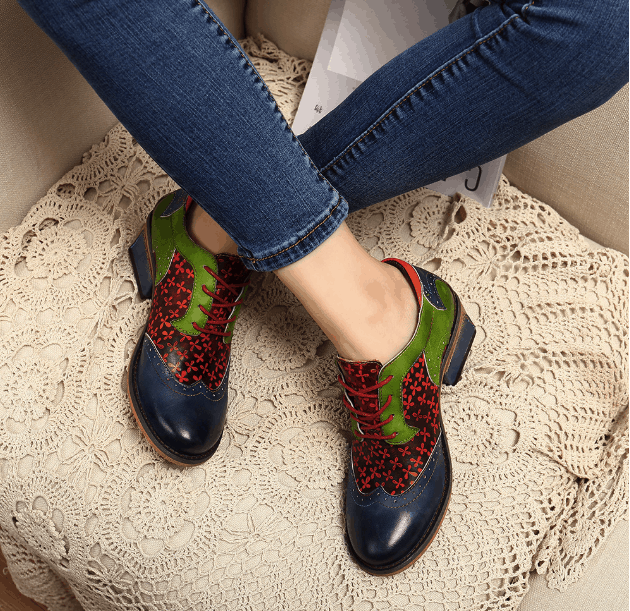 New British Stylish Leather Fashion Women's Shoes 36-42 Oct New Trends 2020 105.00