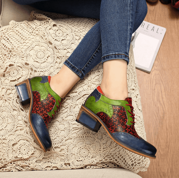 New British Stylish Leather Fashion Women's Shoes 36-42 Oct New Trends 2020 105.00