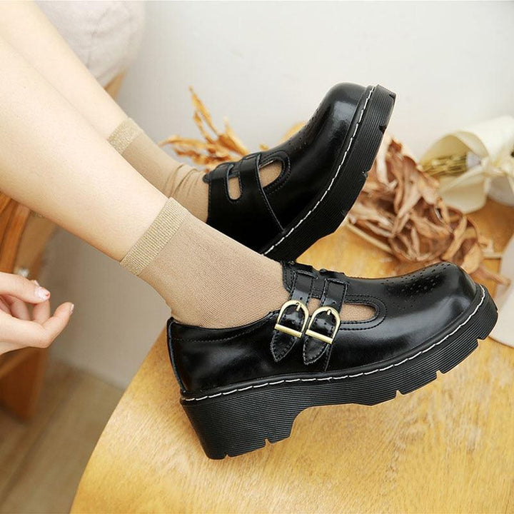 Japanese Retro Women Mary Janes Shoes - ZYLIRA