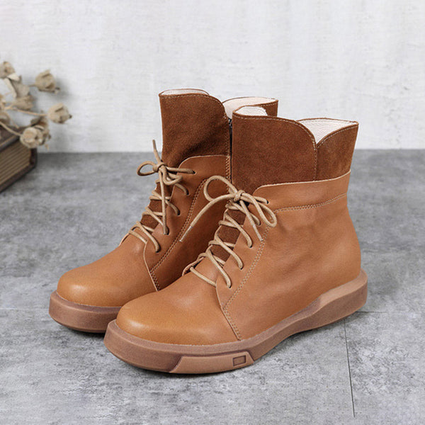 Retro Handmade Leather Women's Boots