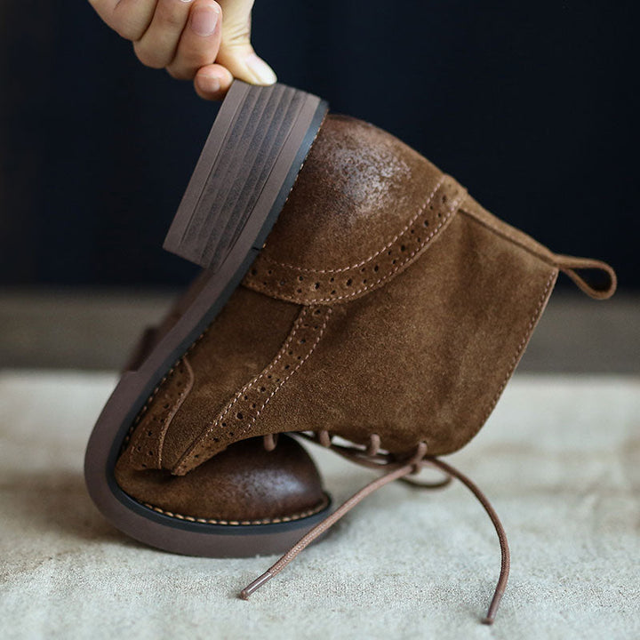 Autumn Casual Suede Oxford Boots November New 2019 91.00