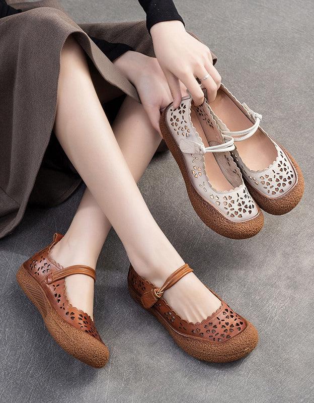 Round Toe Retro Comfortable Summer Breathable Sandals - ZYLIRA