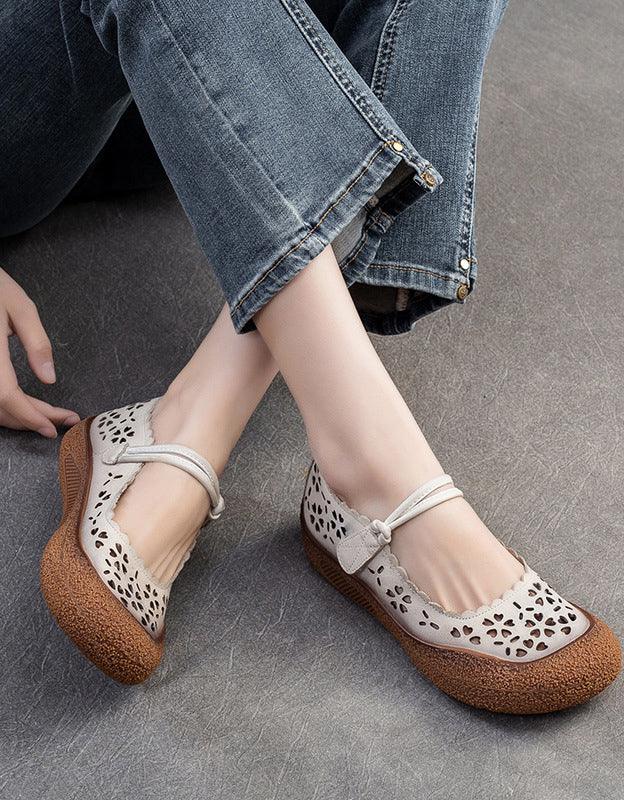 Round Toe Retro Comfortable Summer Breathable Sandals - ZYLIRA