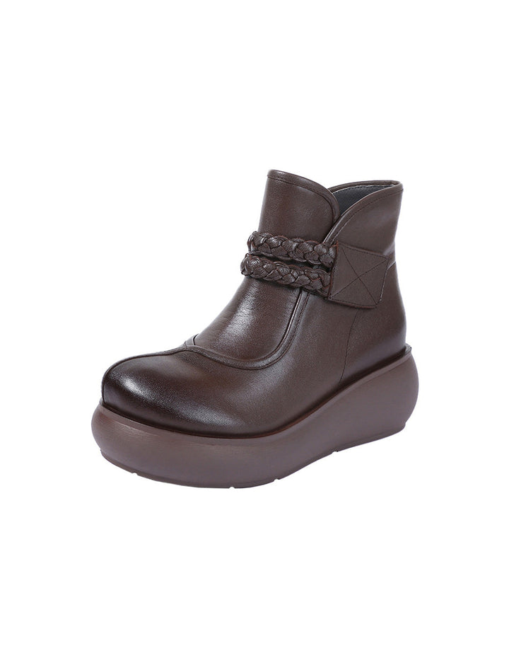 zylira boots WideToeBoxRetroWedgeBoots