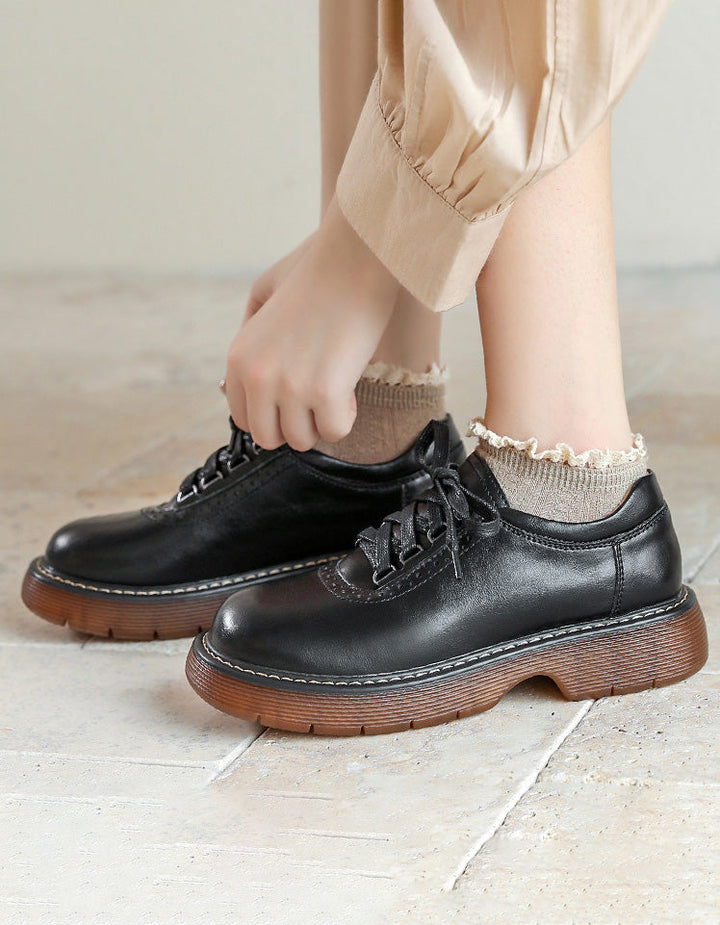 Spring Round Toe Lace-up Mary Jane Shoes March Shoes Collection 2023 85.00