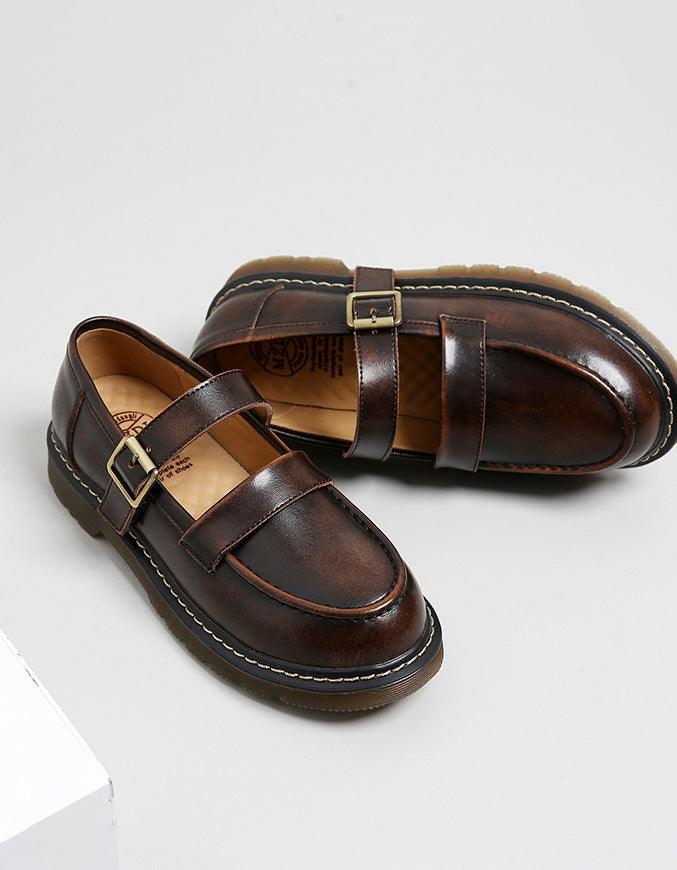 Spring Handmade Vintage Mary Jane Shoes 34-41 - ZYLIRA
