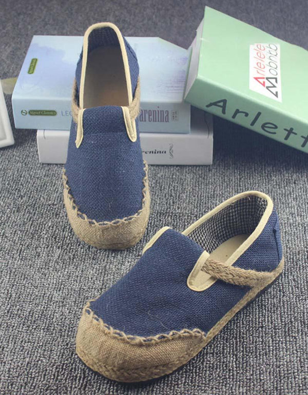 Spring Handmade Cloth Square Head Casual Cloth Shoes 35-44 - ZYLIRA