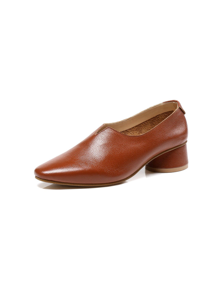 Spring Pointed Toe Elegant Chunky Heels Pumps - ZYLIRA
