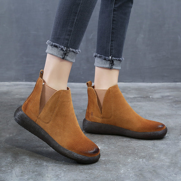 Spring Soft Bottom Women's Chelsea Boots 34-43