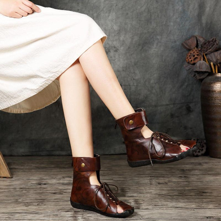 Handmade Summer Rome Style Sandals Boots - ZYLIRA