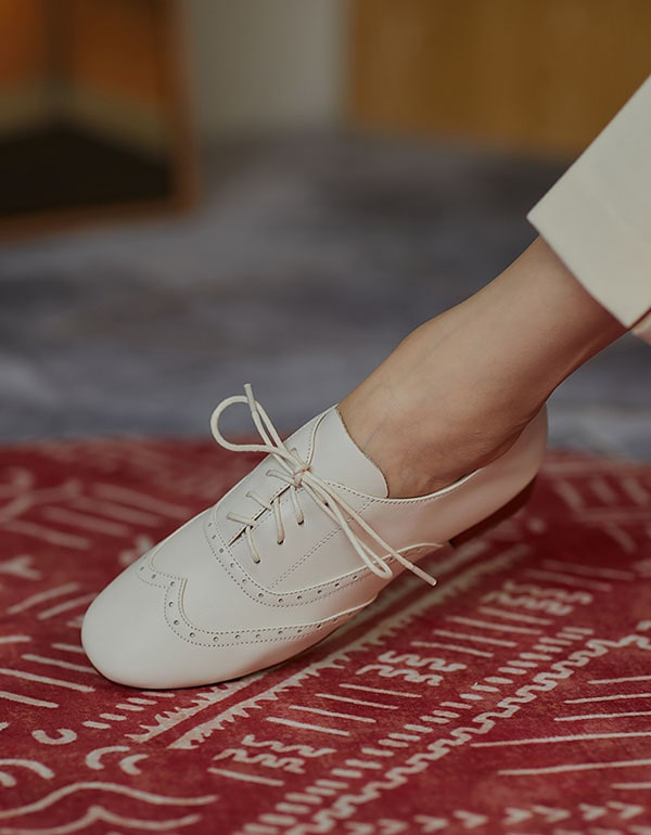 Soft Leather British Style Oxford Shoes for Women July New Arrivals 2020 86.44