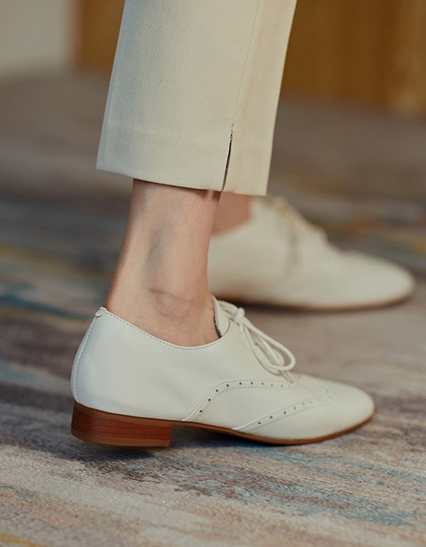 Soft Leather British Style Oxford Shoes for Women July New Arrivals 2020 86.44