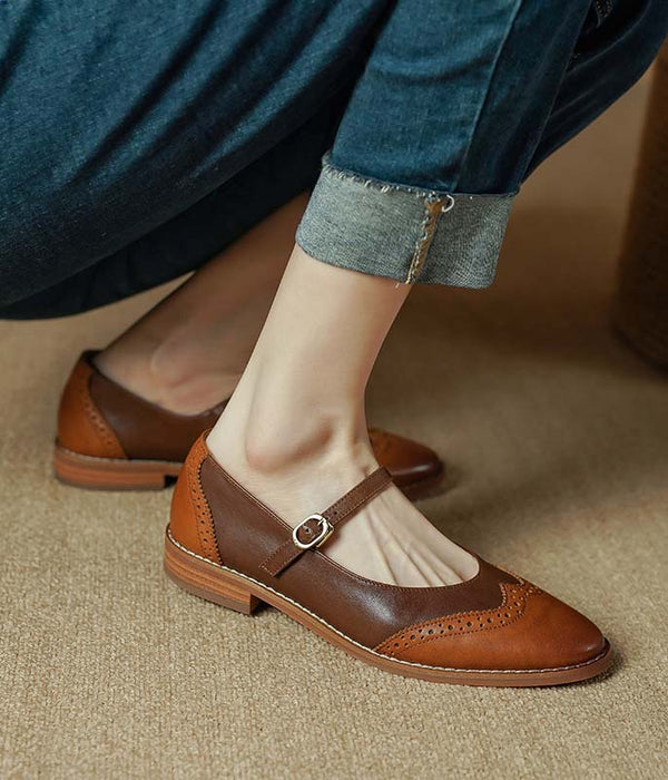 Handmade Vintage Brogue Style Oxford Shoes Spring March Shoes Collection 2023 173.00