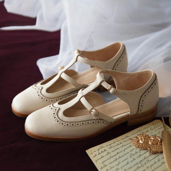 Vintage Brock T-strap Mary Jane Shoes - ZYLIRA