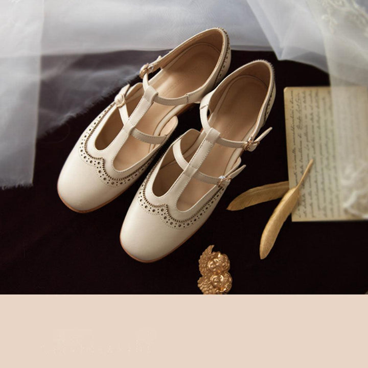 Vintage Brock T-strap Mary Jane Shoes - ZYLIRA