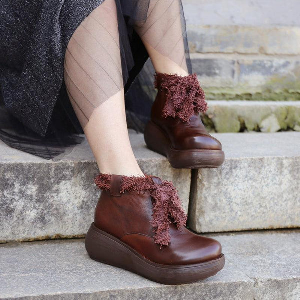 Wedge Waterproof Women's Retro Boots | Gift Shoes - ZYLIRA