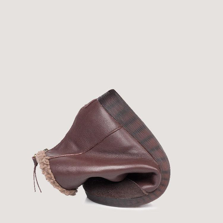 Winter Plush Retro Women Boots | Gift Shoes - ZYLIRA
