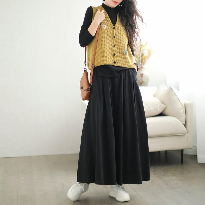 Autumn Minimalist Casual Solid A-Line Skirt - ZYLIRA