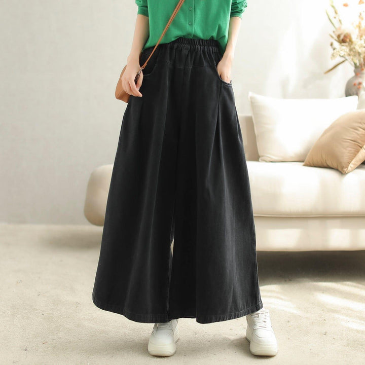 Autumn Minimalist Casual Wide Leg Pants - ZYLIRA